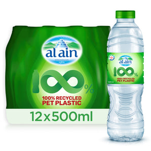 Al Ain Recycled PET Bottle 500ml Pack of 12