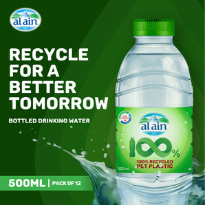 Al Ain Recycled PET Bottle 500ml Pack of 12