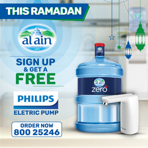 Al Ain Water 20 Bottles + Free Philips Pump