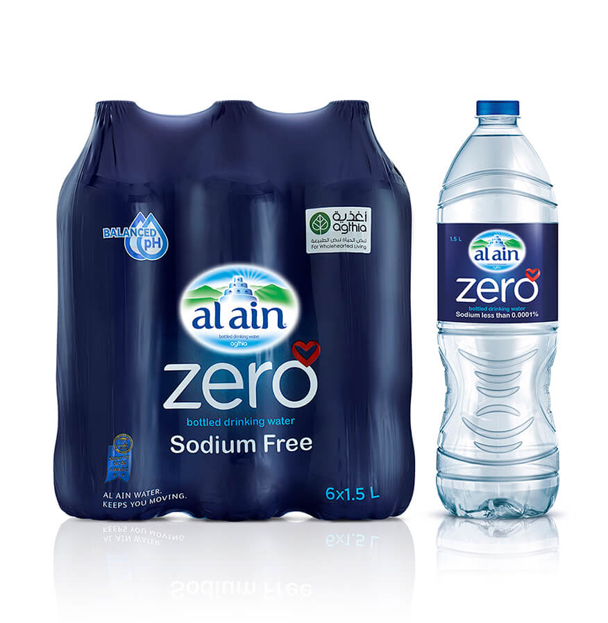 Al Ain Zero Bottled Drinking Water pH-Neutral Hydration 1.5L – Pack of ...