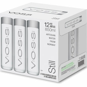 VOSS Natural Mineral Water PET - 850ml Pack of 12